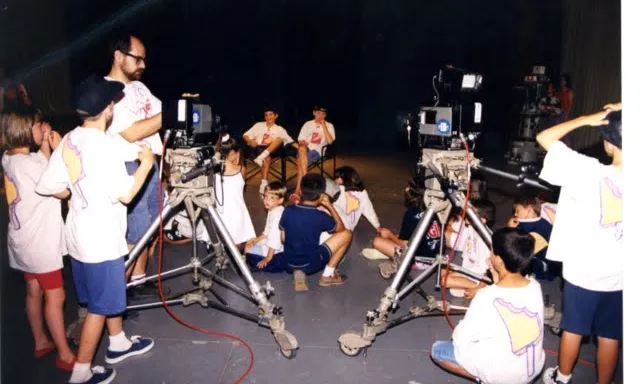 El plató de RTV Cardedeu el 1994