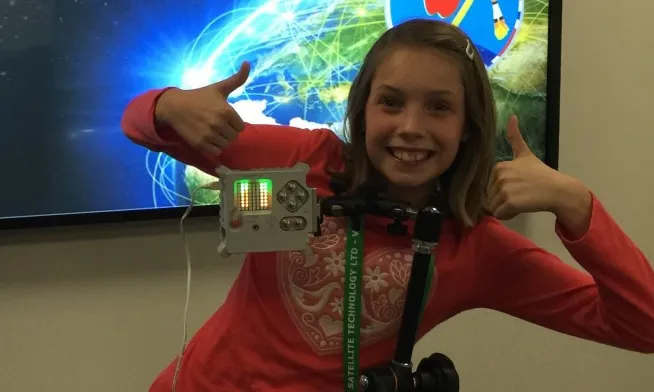 Una alumna que va participar a la competició del projecte Astro Pi