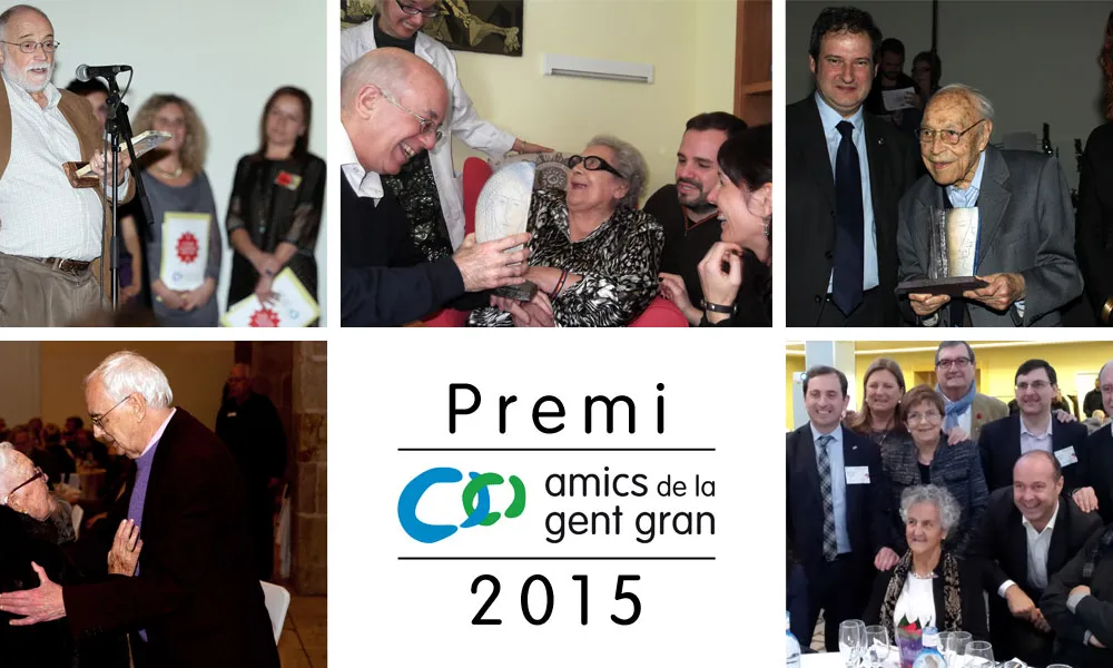 Cartell Premi Amics de la Gent Gran 2015 (Font: Amics de la Gent Gran)