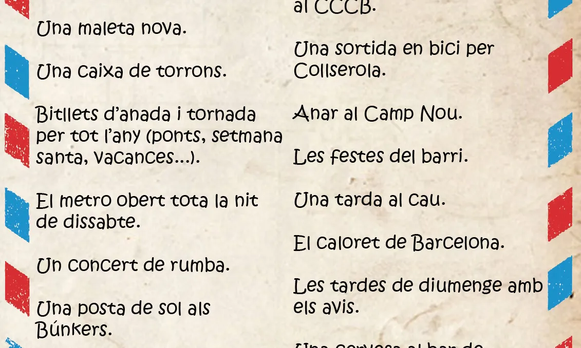 La carta als Reis Mags de la campanya