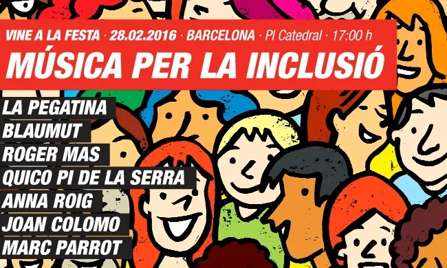 La caminada culmina amb un concert amb música per a la inclusió