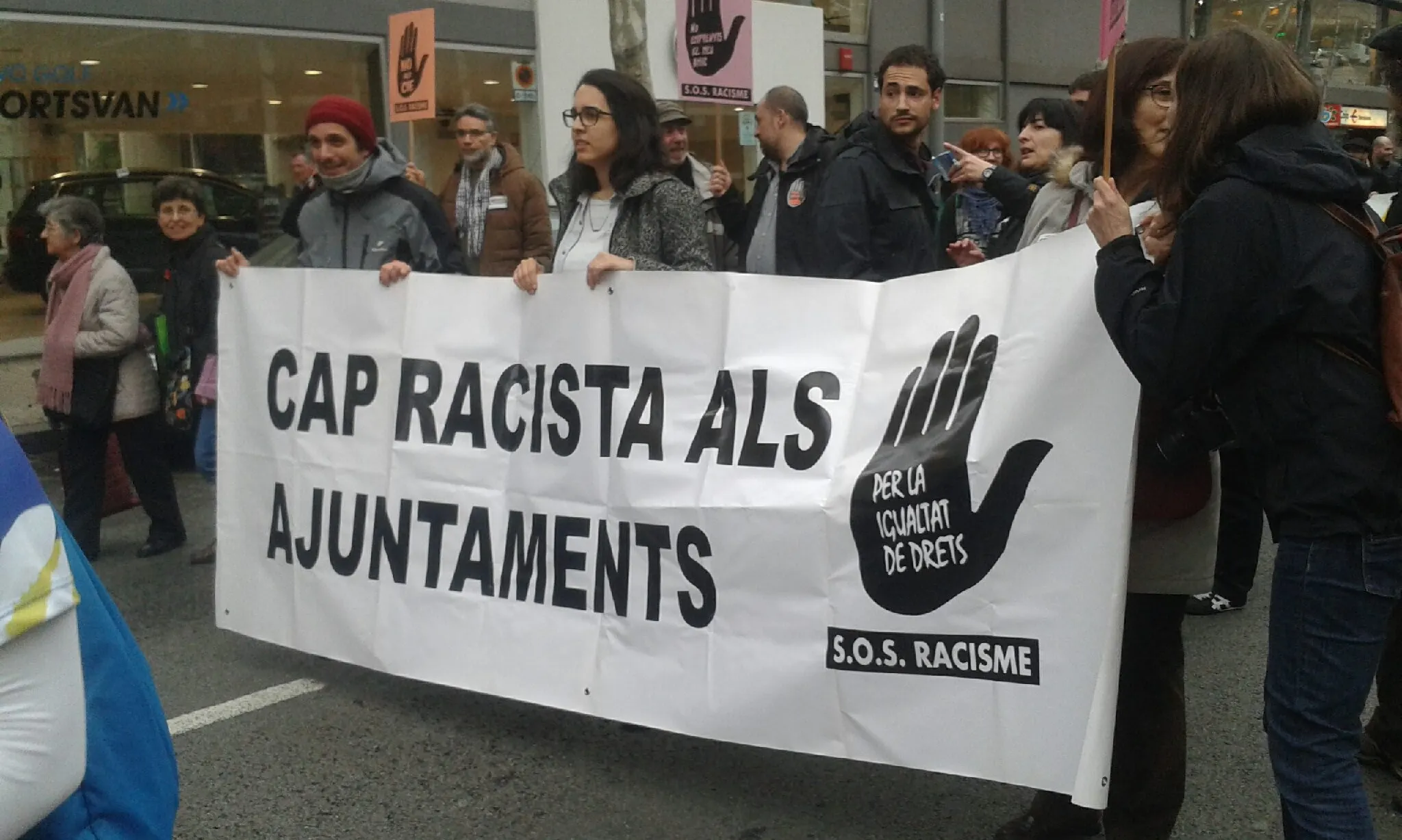 Imatges de la manifestació del 2015 (Font: SOS Racisme)