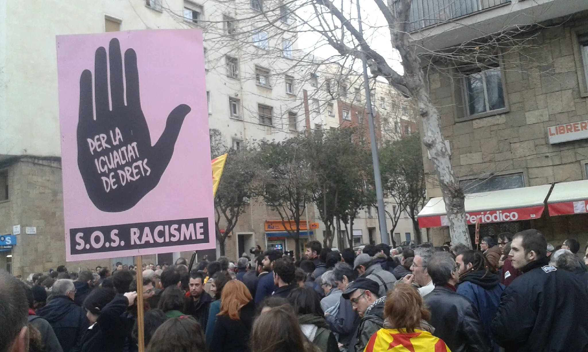 Imatges de la manifestació del 2015 (Font: SOS Racisme)
