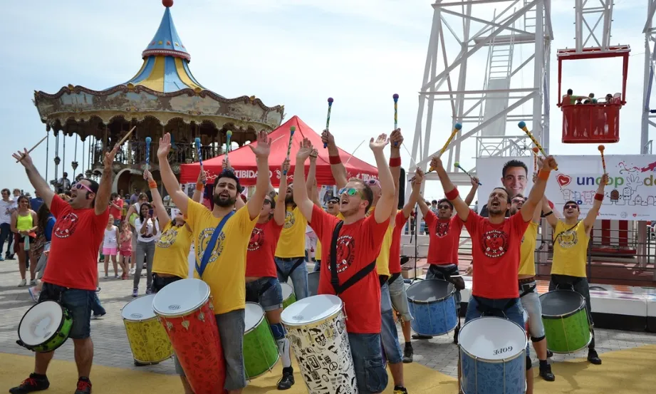 Imatge de la batucada de la festa Uncopdemà de l'any passat