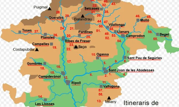 Itineraris de Natura al Ripollès.