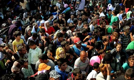 Refugiats acumulats a Idomeni. Font: Sergi Càmera
