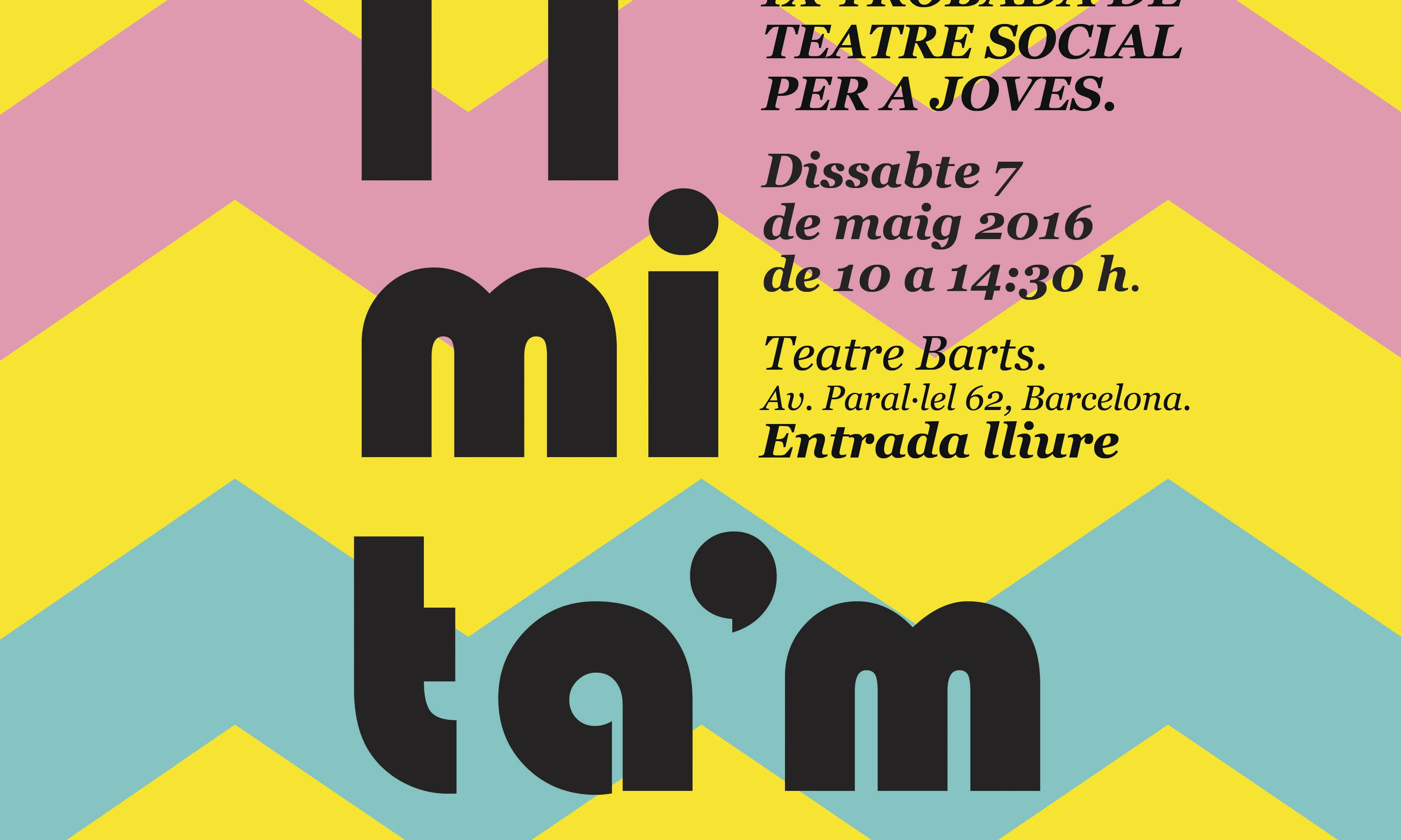 Cartell del Deslimita'm  2016  (Font: Fundació La Roda)