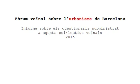Portada de l'informe