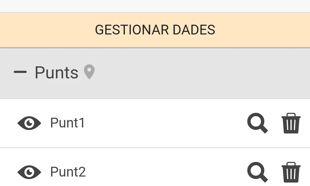 Les dades que anotem, després es poden pujar a Instamaps. 