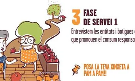 Projecte 'Posa la teva xinxeta a Pam a Pam!'. Font: Setem Catalunya