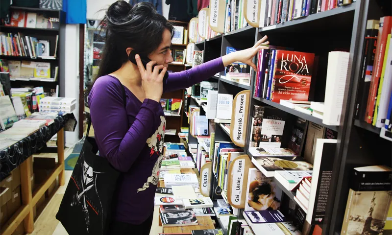 Llibreria de la cooperativa La Ciutat Invisible. Font: La Ciutat Invisible