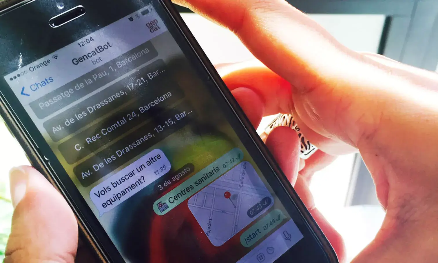 La Generalitat estrena nou bot a Telegram.