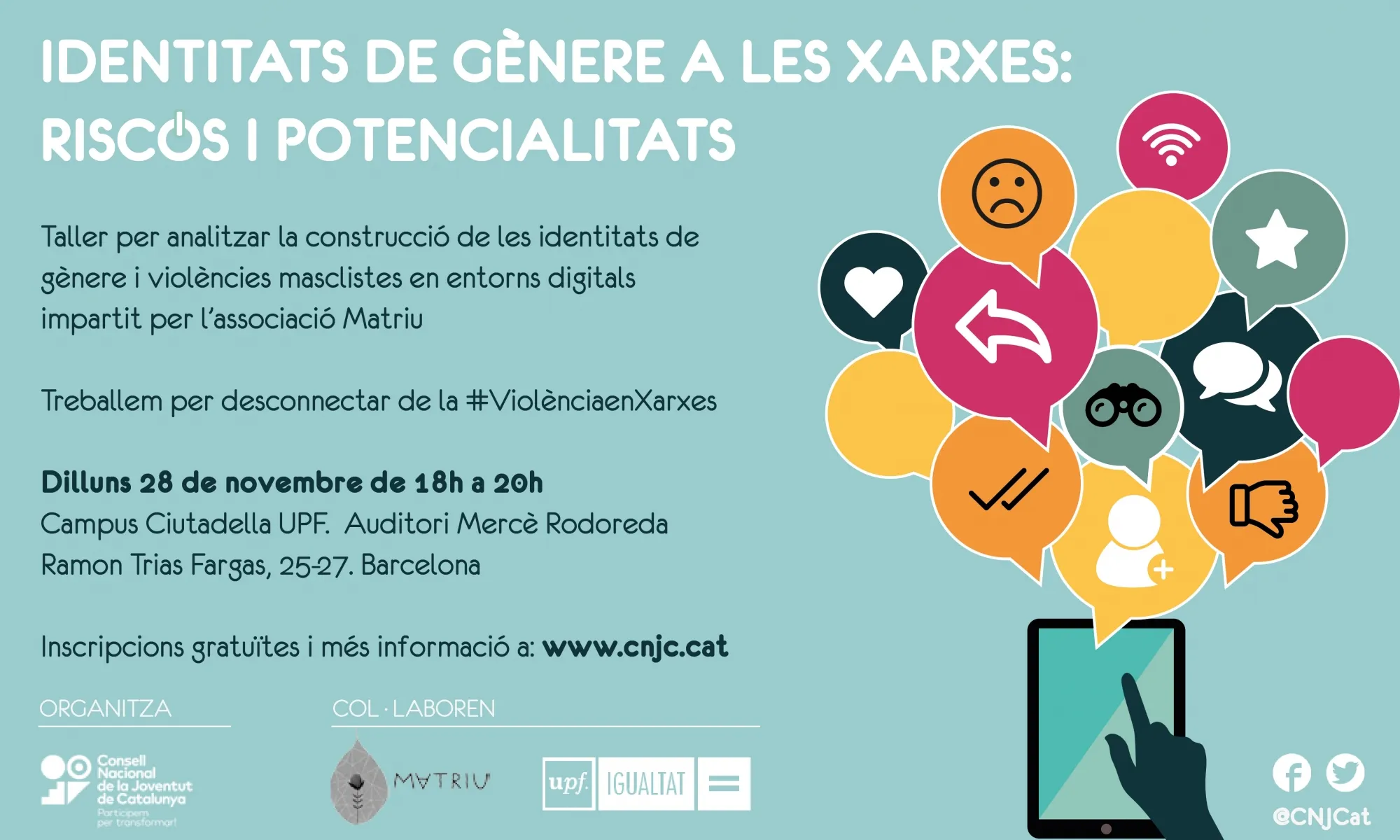 Taller-debat "Identitats de gènere a les xarxes: riscos i potencialitats"