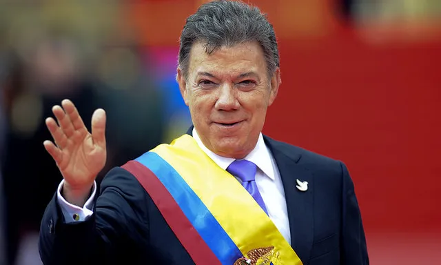 Juan Manuel Santos, guanyador del Premi Nobel de la Pau. Font: Presidència de la República de l'Equador, Flickr