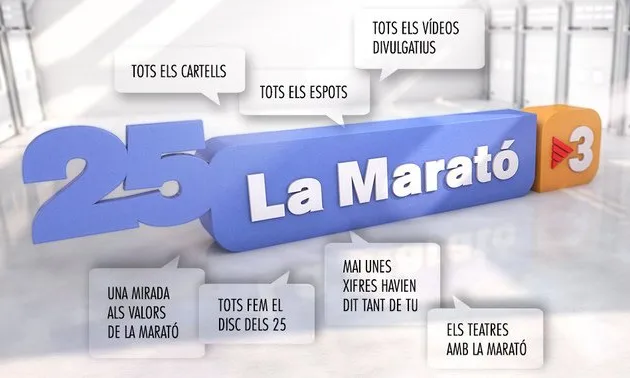 Enguany La Marató celebrava la seva 25ena edició
