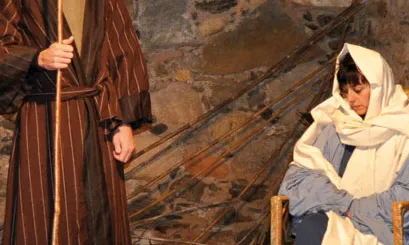 Imatge de l'escena del naixement.