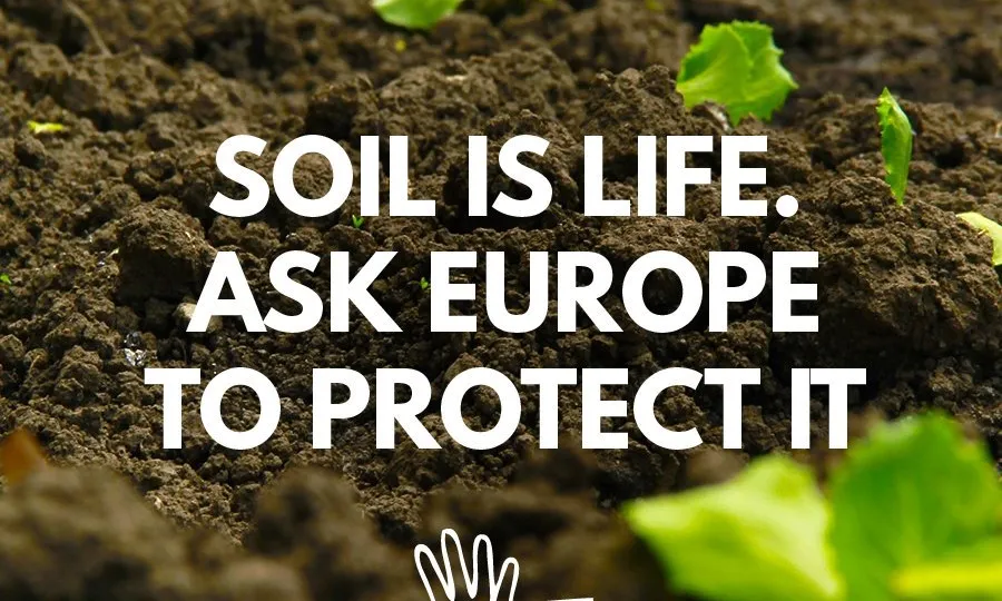 People4Soil és una campanya legislativa ciutadana per la protecció del sòl a Europa (imatge: peope4soil.eu)