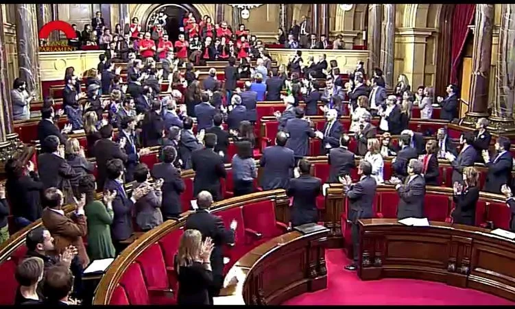 Aprovació de la Declaració Institucional Acord Nacional VIH, Ple del Parlament, 12 de febrer del 2014 / Foto: C1D