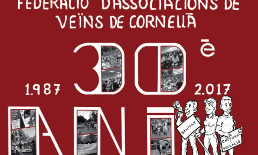 Imatge commemorativa del 30è aniversari de la FAVCO
