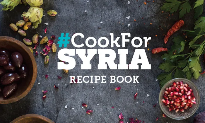 Llibre de receptes que dóna suport a la campanya. Font: CookForSyria