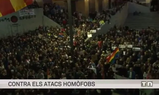 Protesta Berga LGTBI