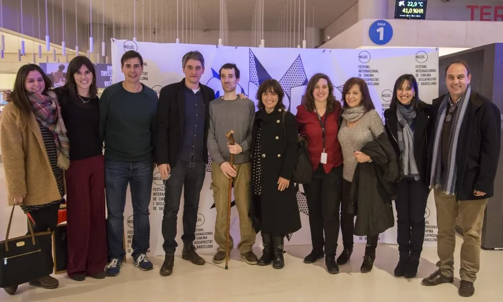 Organitzadors i participants durant el Festival Inclús 2016.