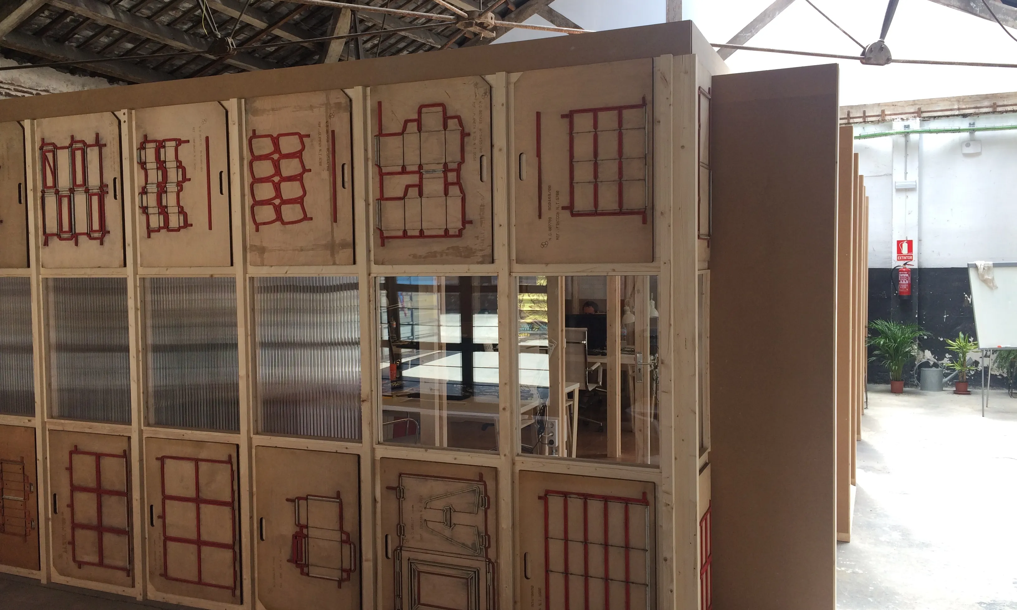 L'oficina de Coòpolis, construïda per la cooperativa de fusters de Can Batlló