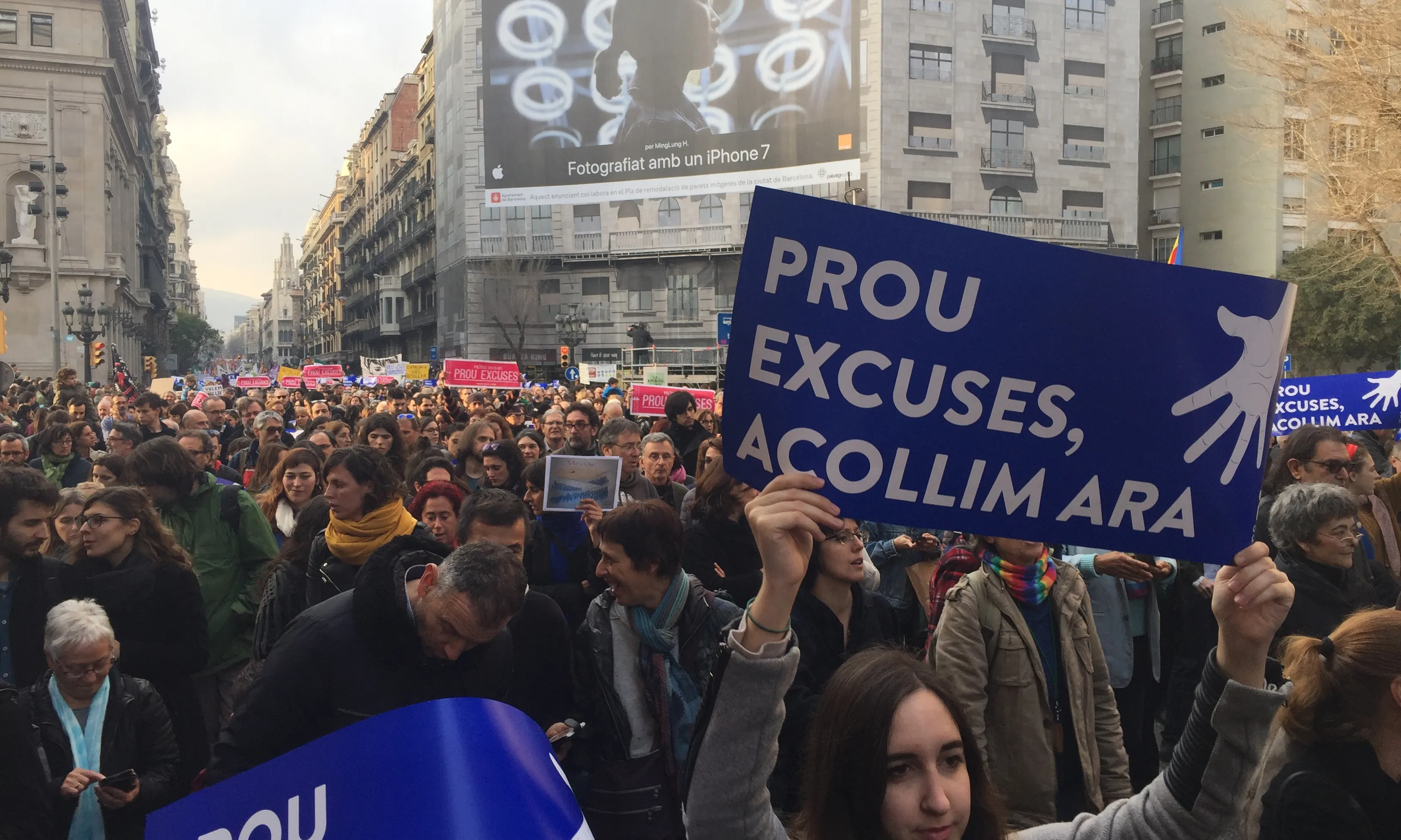 Manifestació "Volem acollir" a Barcelona.