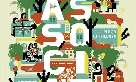 Cartell de l'Associa't a la Festa 2017 obra de Cristina Spanó