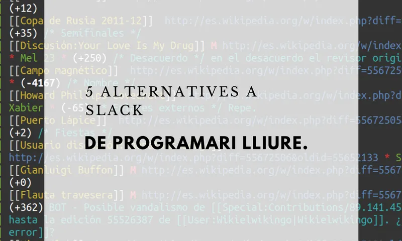 imatge del llistat 5 alternatives a Slack