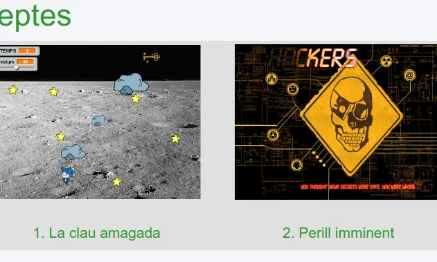Captura de pantalla dels reptes