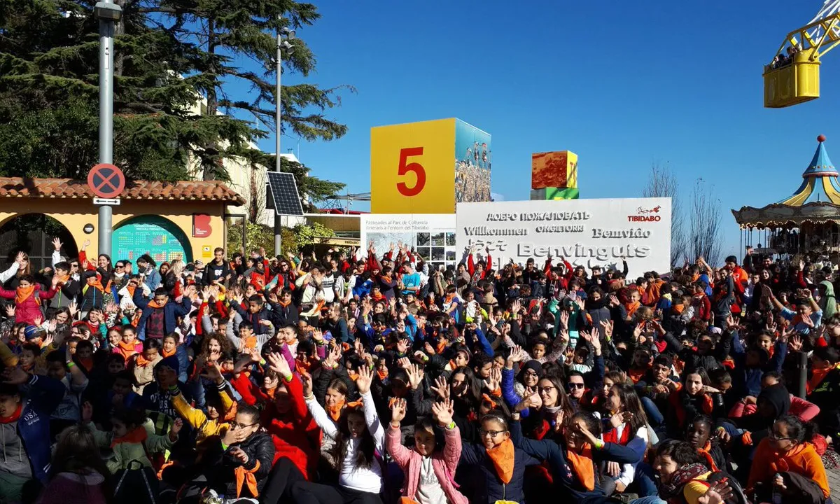 Imatge de la presentació de la 25a edició de la campanya de joguines al Parc d'atraccions del Tibidabo