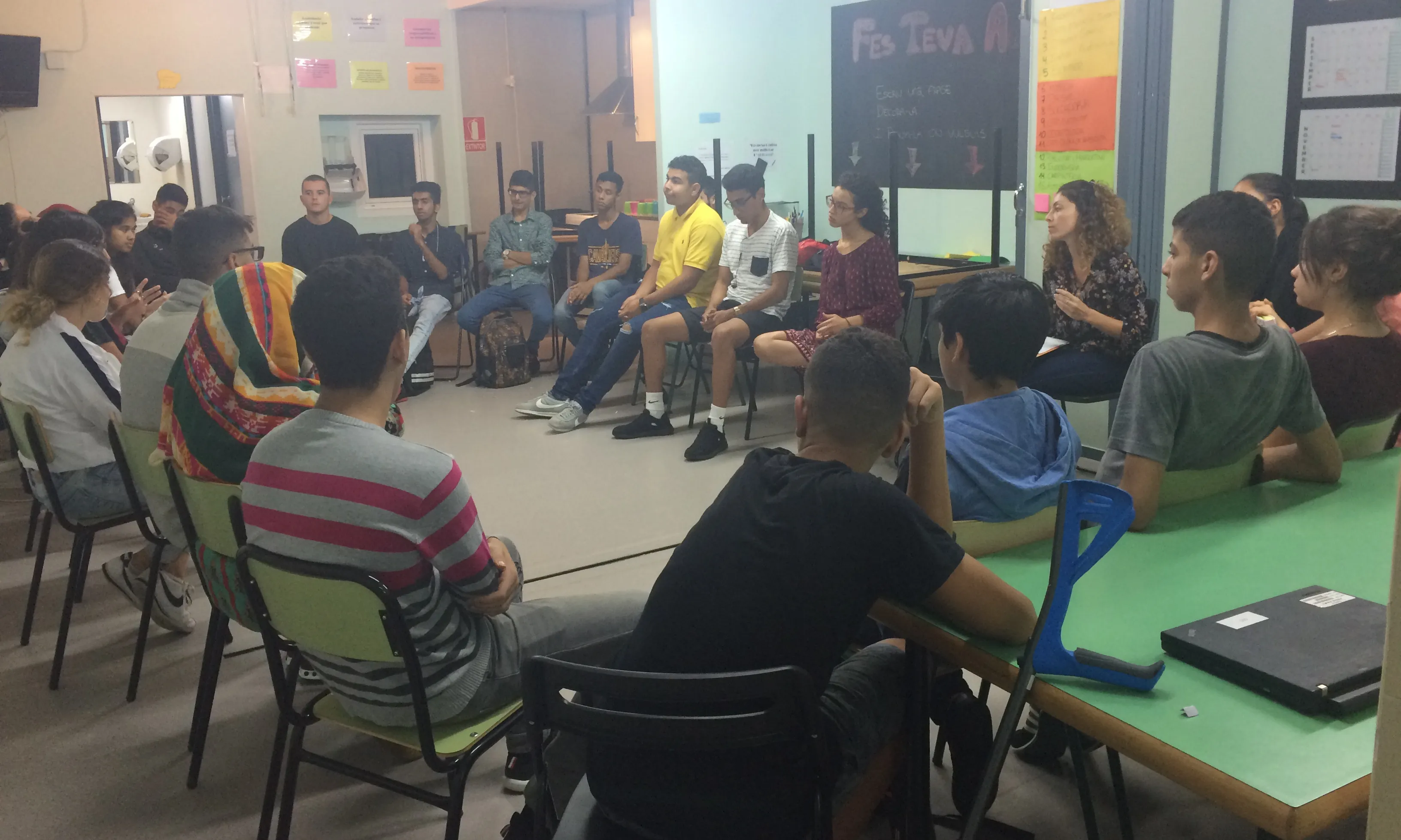 Joves participants al projecte