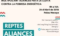 Cartell de la Jornada sobre pobresa energètica del 24 d'abril 