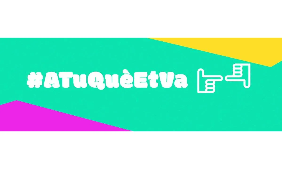 Logo de la iniciativa, amb els 'like' i el 'dislike' que es poden fer servir per respondre el qüestionari proposat