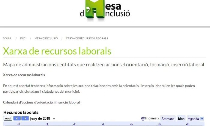La 'Xarxa de recursos laborals' aplega la informació sobre inserció laboral de Sant Adrià de Besòs