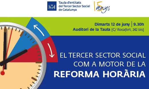 El Tercer Sector Social com a motor de la Reforma Horària