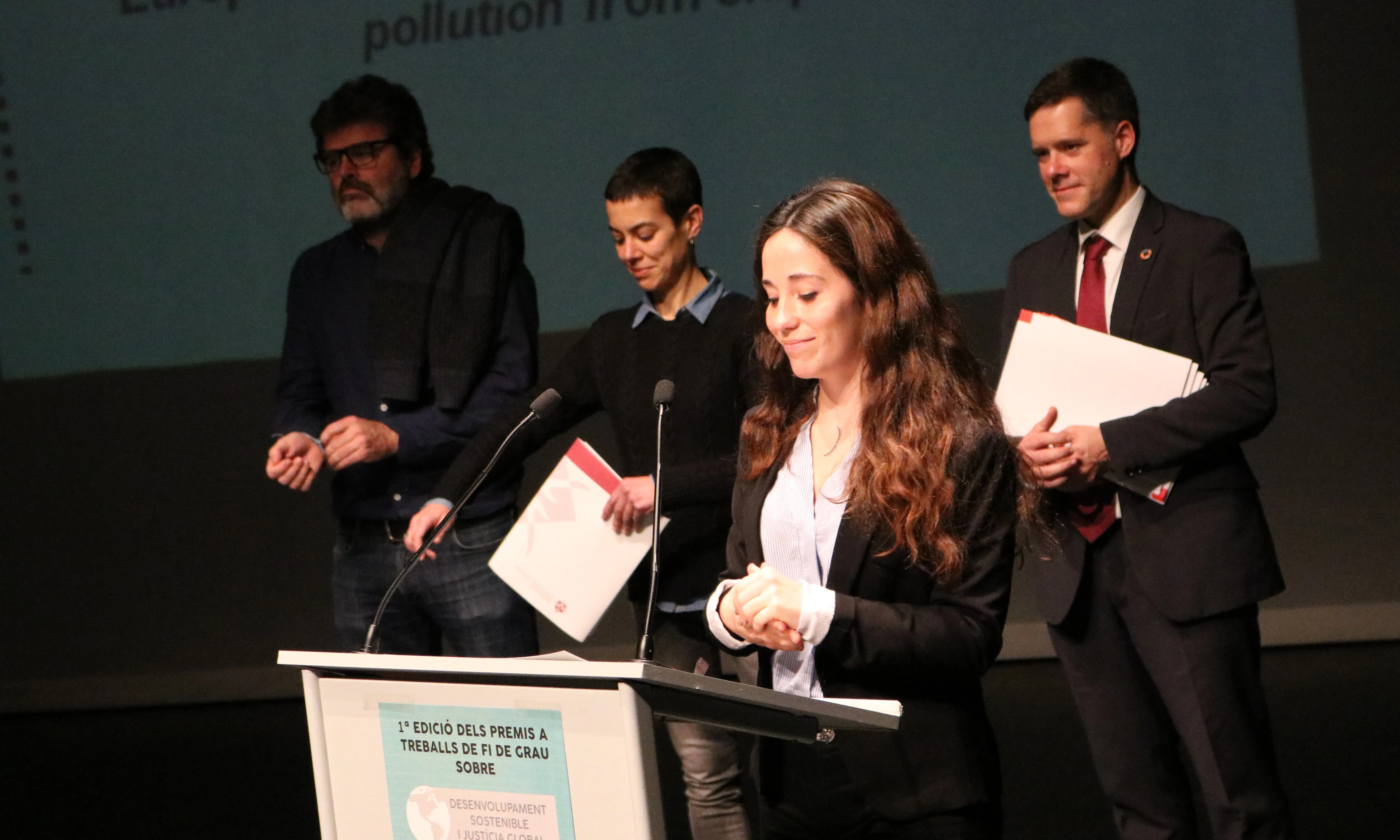 Estudiant premiada pel seu Treball de Final de Grau.