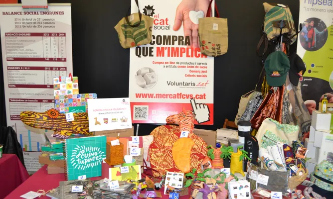 Estand de 'El Mercat Social' a la FESC 2017.