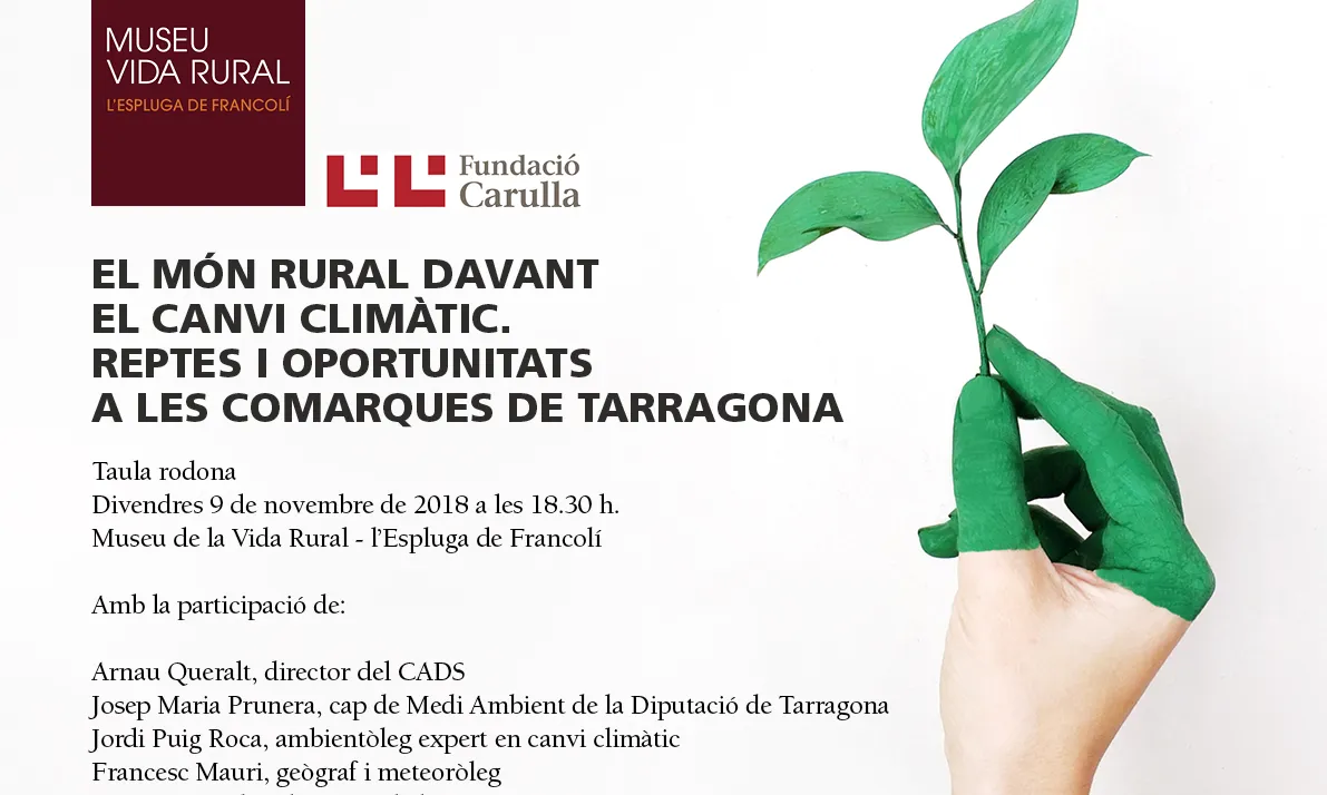 El Museu de la Vida Rural afronta la reflexió sobre el canvi climàtic
