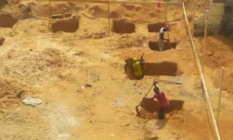 Construcció de la tercera fase del centre educatiu de Thiagore