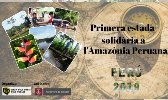 Cartell de les estades solidàries que tindran lloc aquest mes de juliol.