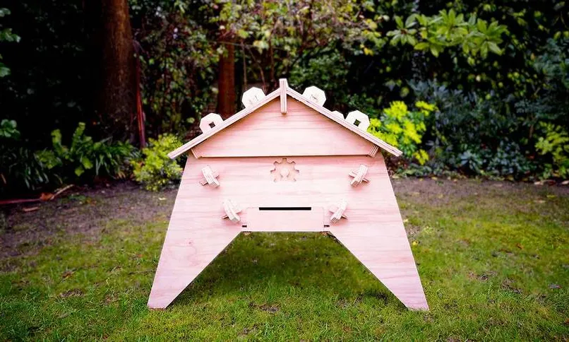 Fotografia d'un rusc d'Open Source Beehives