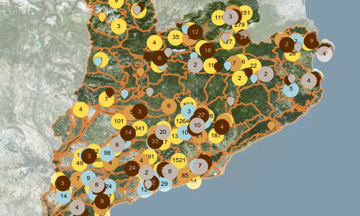 Captura de pantalla del mapa de wikipedra