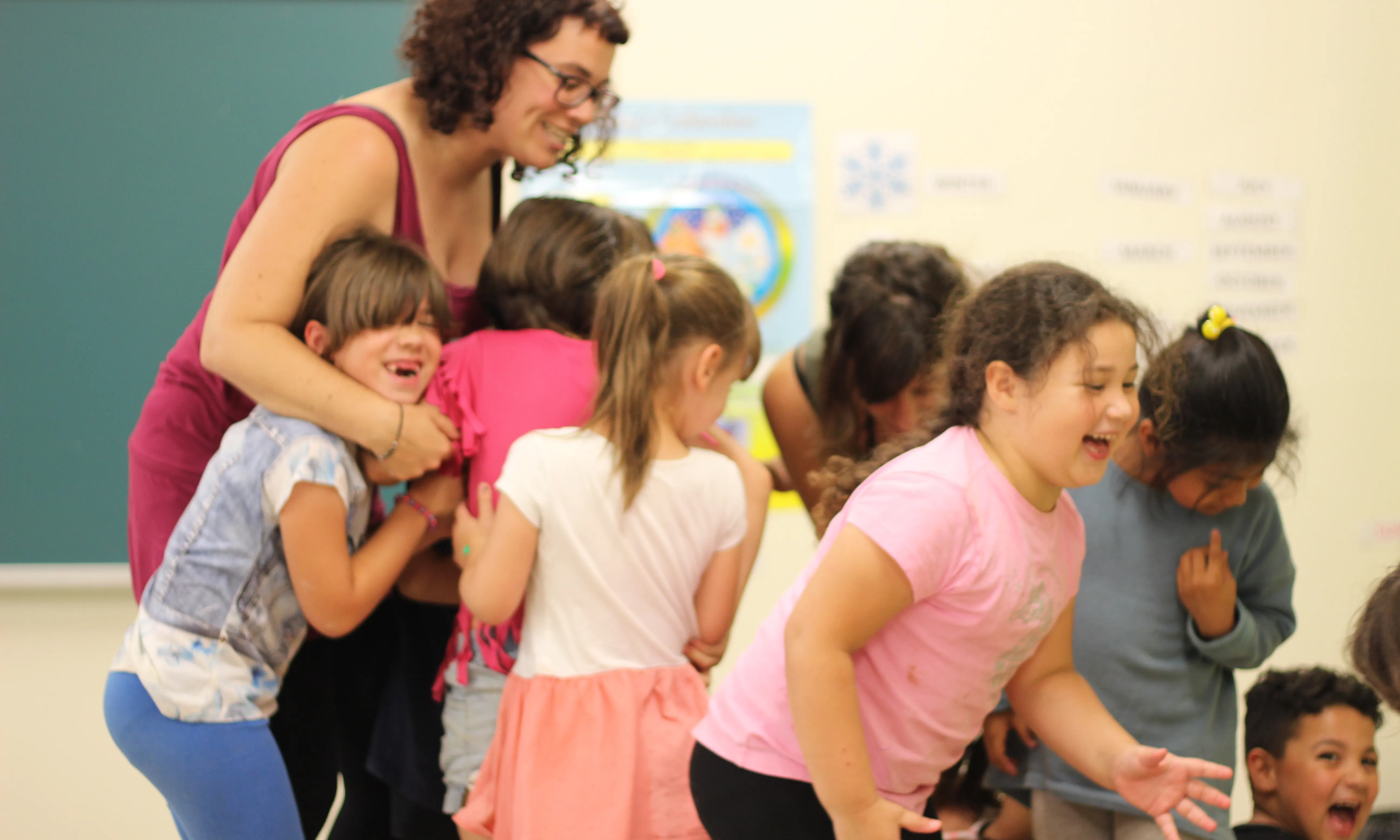 Infants gaudint de les activitats