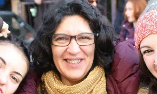 Iolanda Maurici, de la Unitat Contra el Feixisme i el Racisme (UCFR).