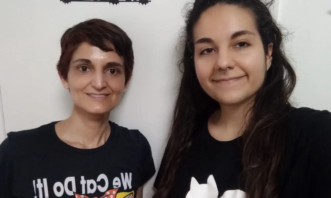 Imatge d'arxiu de la Yolanda Benavente i la Marta López.