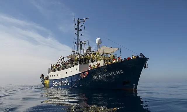 Fotografia del vaixell Sea Watch 2. Imatge de Fabian Melber. Llicència d'ús CC BY-SA 4.0
