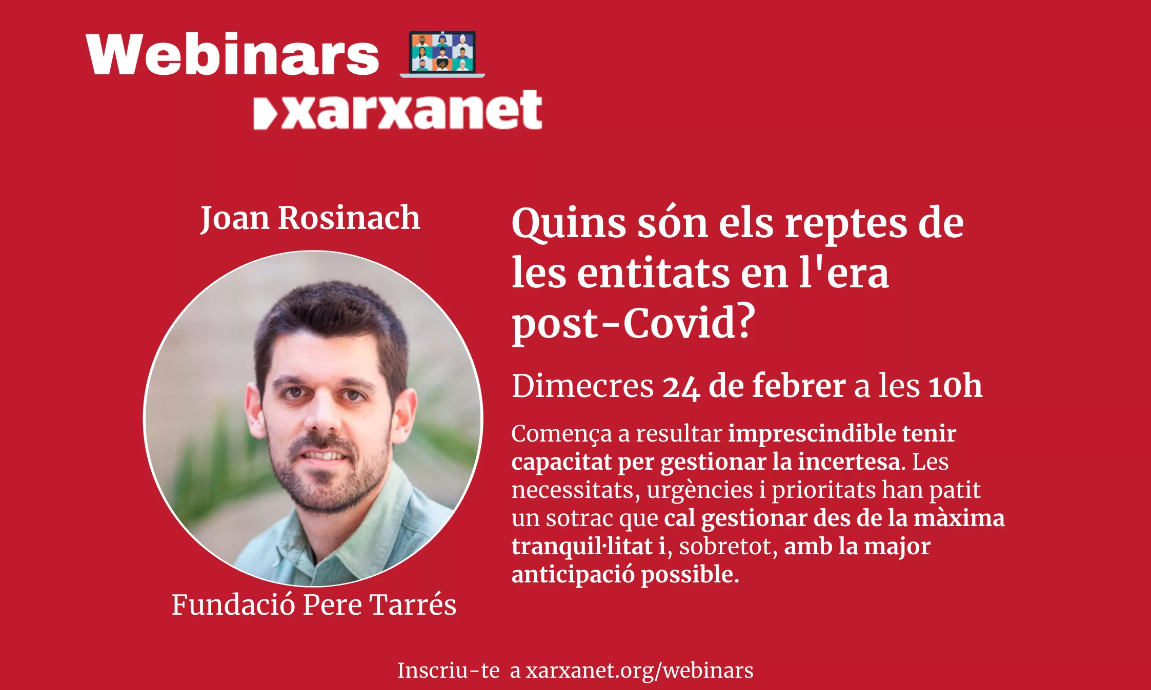 Cartell webinar Joan Rosinach