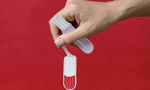 Residus de productes menstruals d'un sol ús